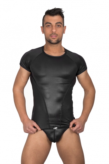 Heren wetlook T-shirt